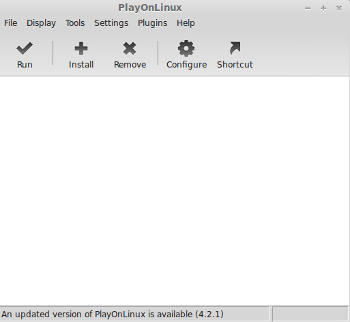 PlayOnLinux Interface