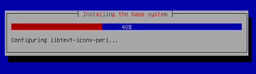 Installing the base system