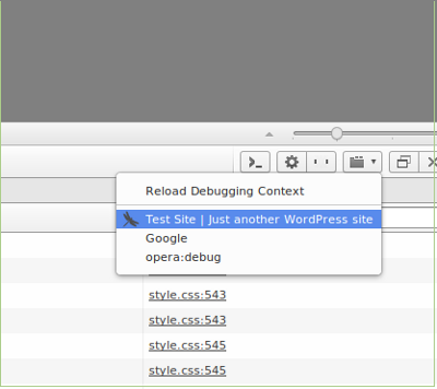 Tab Selection For Debugging