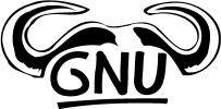 small GNU logo