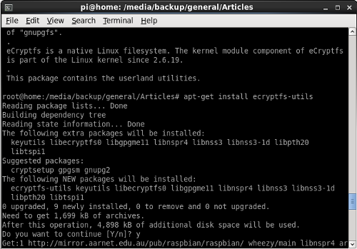 installing ecryptfs utils