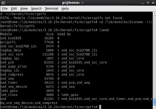 Display loaded kernel modules